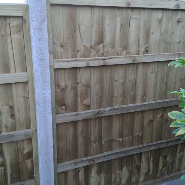Closeup of Wooden Fence